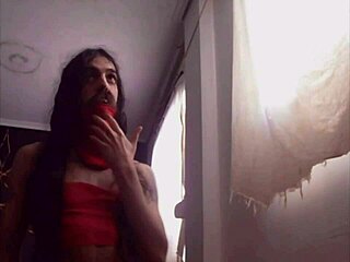 Ladyboy Uses Big Dildos In Fun