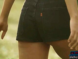 Czech milf beauty Anetta Keys strips solo, revealing shaved pussy in steamy tease