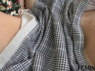 Look At This Stunning Brunette Getting Her Pussy Licked In A Threesome!