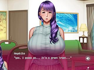 English sub of the teacher and the cup of coffee scene in a hentai visual novel