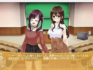 Magical Exhibitionist Girl Christhea Flashes In This Anime Game, Part 5 Of Her Humiliating Adventures.