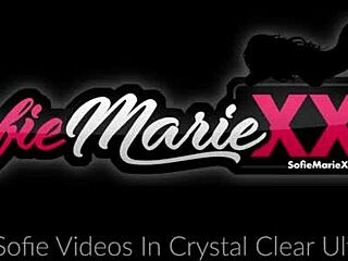 Sofie Marie, hot milf, teases pussy in steamy solo session