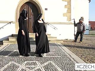 Hot and sexy European nuns in sexual relationships