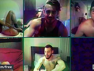 Six Men Fuck Holes With Dildos On Video Call!