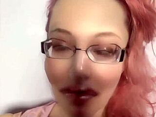 Goddess in glasses gives jerk off instructions for financial domination