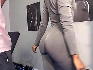 Hard sex at the gym with petite ebony brittany taylor