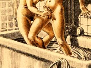 hey, check out this vintage erotic anime illustration