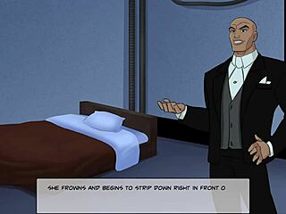 DC Comics Hentai Brunette Gets Rough Leash Training