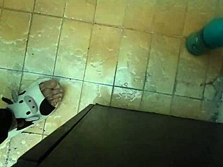 Recording my horny madrastra bathing, such a hot milf, wanna see?