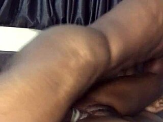 Ebony Girl Charges Phone Amid Stretching Marks