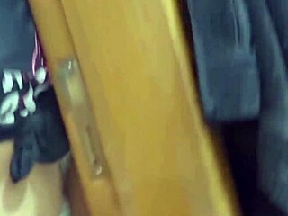 latina milf neighbor gives blowjob after seeing me bathe