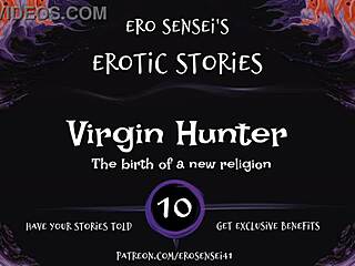 Erotic audio for women: The virgin hunter's deep voice will make you climax