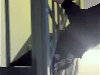 Damn, I caught a guy jerking and gave him a wild blowjob!