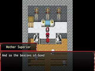 Watch the naive nun learn blowjob in harem game