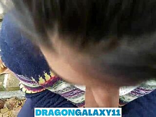 risky outdoor blowjob in the park with neighbors so close