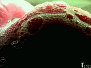 Sophia D's Tongue Fetish Spitting Scene