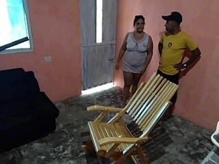 I called my neighbor for help, but ended up riding his thick Colombian cock. My pussy got filled with his hot load in wild Spanish porn!