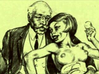 anime explores secret life in retro vintage cartoon style