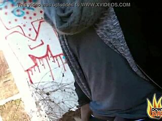 publicsexdate - nerdy slut lullu gun interracial outdoors threesome