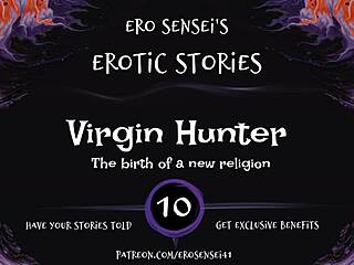 Erotic audio for women: The virgin hunter's deep voice will make you climax