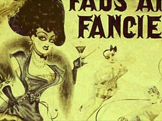 Vintage animalation from retro hentai cartoon series