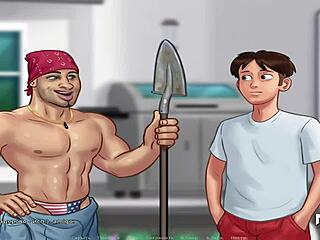 milf in summertime saga uses 69 as working tool at office.