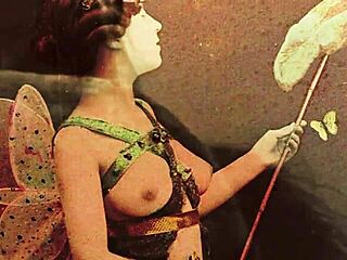 Vintage animalation from retro hentai cartoon series