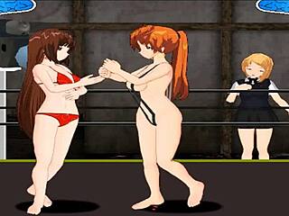 3D animated wrestling fetish game with a princess theme