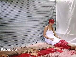 Real Indian wife shares homemade moments with her husband