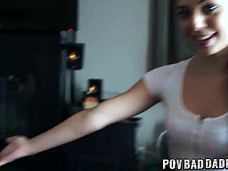 pov banged stepdaughter loves riding cock