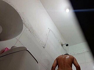 I secretly film my drunk friend in the shower after school
