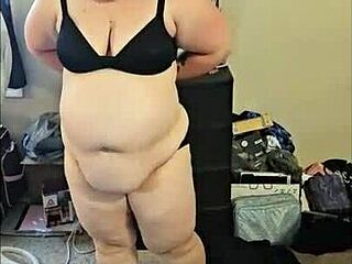 Bbw Dance to Milkshake with Teasing Moves. Watch Her Strip and Shake That Fat Brunette Body!