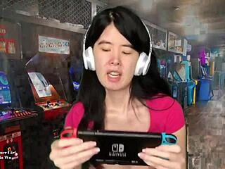 Chinese Gamer Girl Goes Topless Outdoors