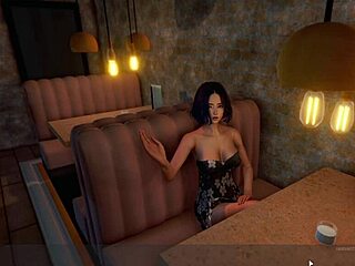 sexy asian slut in 3d cartoon gets naked and horny