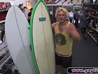 blonde muscle surfer dude