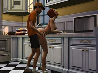 In Simxstory, cheating on her husband with blowjobs is common.