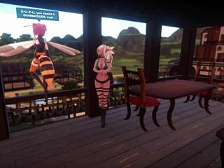 sexy hentai doll dances in monster girl island game