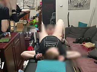 Tied up on massage table, fucked to amazing orgasm