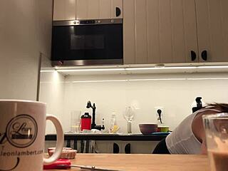 Perfect Pokies On The Kitchen Cam Braless Sylvia And Her Amazing Nipples