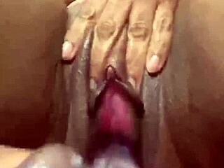 Exploring Swollen Area with Vibrator and Dildo