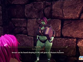 milking amber-mae and pounding cassie in wild 3d futanari threesome