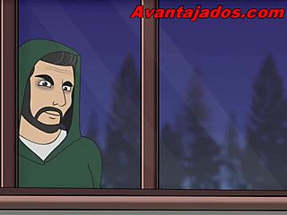 Anime forest features gay perverts in comic style