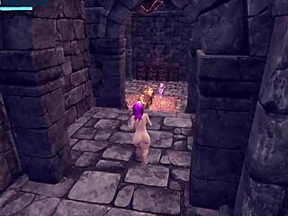 milking amber-mae and pounding cassie in wild 3d futanari threesome