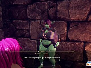 Memerah Amber-Mae dan Memukul Cassie dalam Threesome Futanari 3D Liar