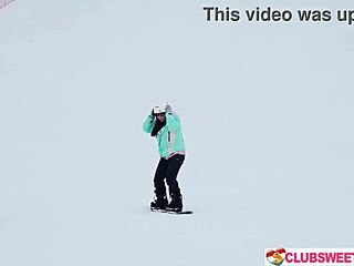 i fuck pussy after snowboarding with alice flore