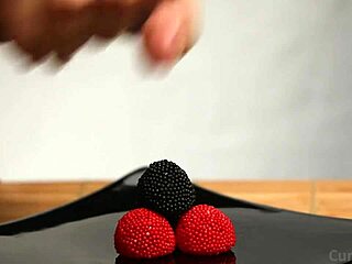 Cfnm handjob cum on candy berries cum on food three