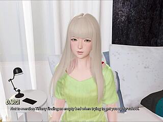 Ripples 43: anime spil hvor tøj bliver revet i 3D hentai tegneserie scene.