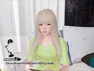 ripples 43: anime game where clothes get ripped in 3d hentai cartoon scene