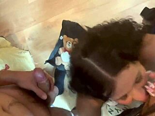 I feel so excited as thick wife in hot threesome with two guys