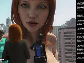 small 18+ girl makes big gesture in apple orchard for 3d cartoon sex